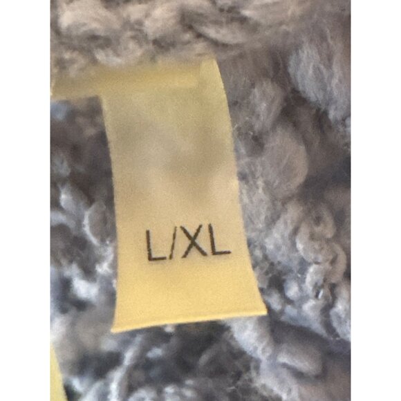 Soft Surroundings L/XL Periwinkle Blue Open Weave Cardigan - Picture 9 of 14